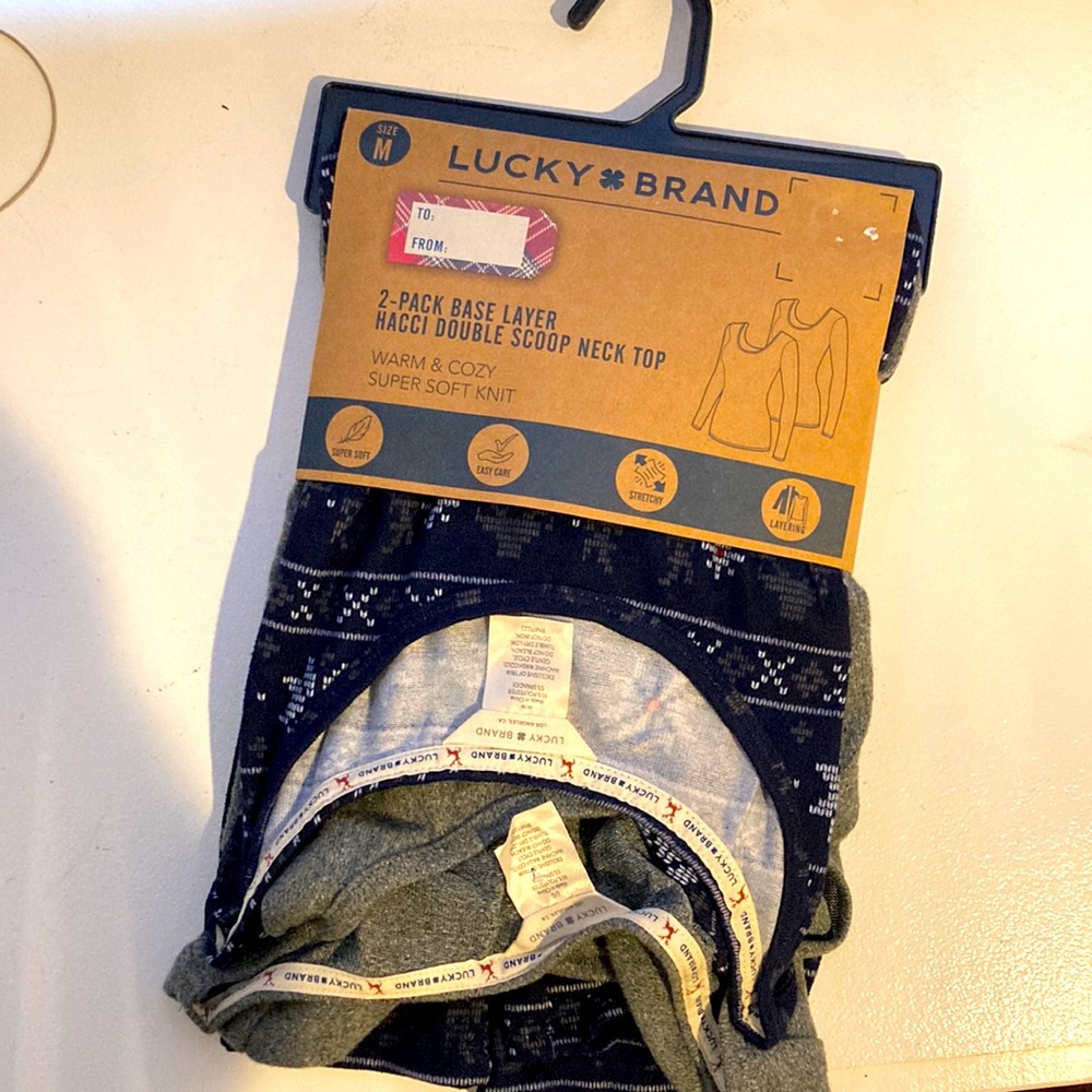 NEW WITH TAGS 2-pack of super soft lucky brand tops